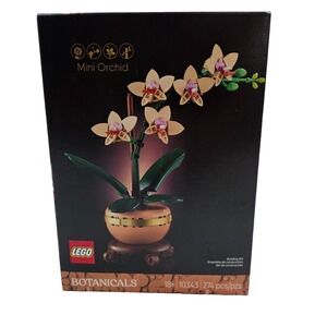 Mini‎ Orchid LEGO Botanicals Box - Build - Decor  for office or home
